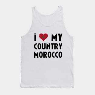 I love my country morocco earthquake morocco Tank Top